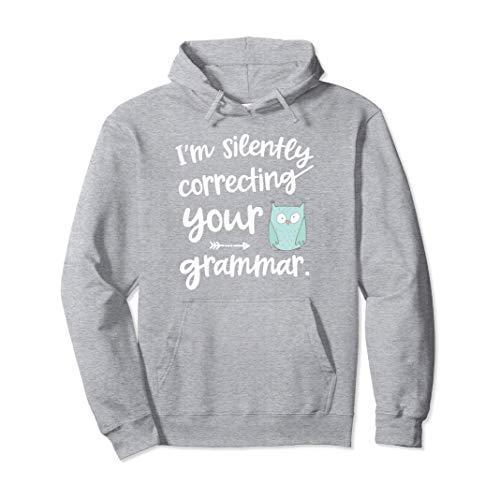年最新海外 英語教師ギフト私はあなたの文法を黙って訂正しています パーカー 海外最新 Studiostodulky Cz