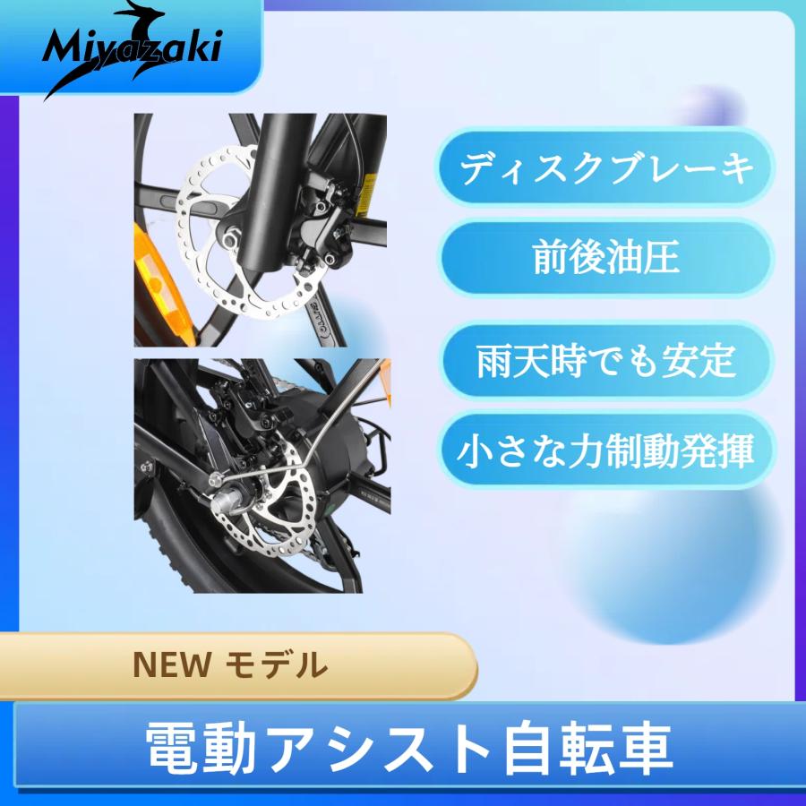 送料無料 E-bike Miyazaki R7 PROファットバイク 電動アシスト自転車 マウンテンバイク 750W 48V16AH迫力の極太タイヤ20×4.0折りたたみ自転車 スノーホイール｜ennkei｜05