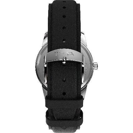 Timex Easy Reader 38mm Mens Buckle Black Leather Strap Watch (Model: TW2U71700)｜eno｜03