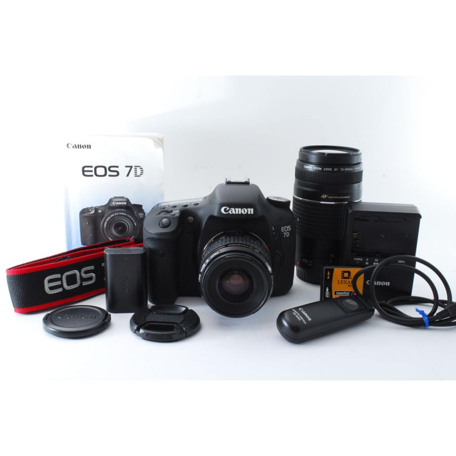 ★レンズセット★ キヤノン Canon EOS 7D ブラック & 35-80mm & 75-300mm :537299:ENO-CAMERA