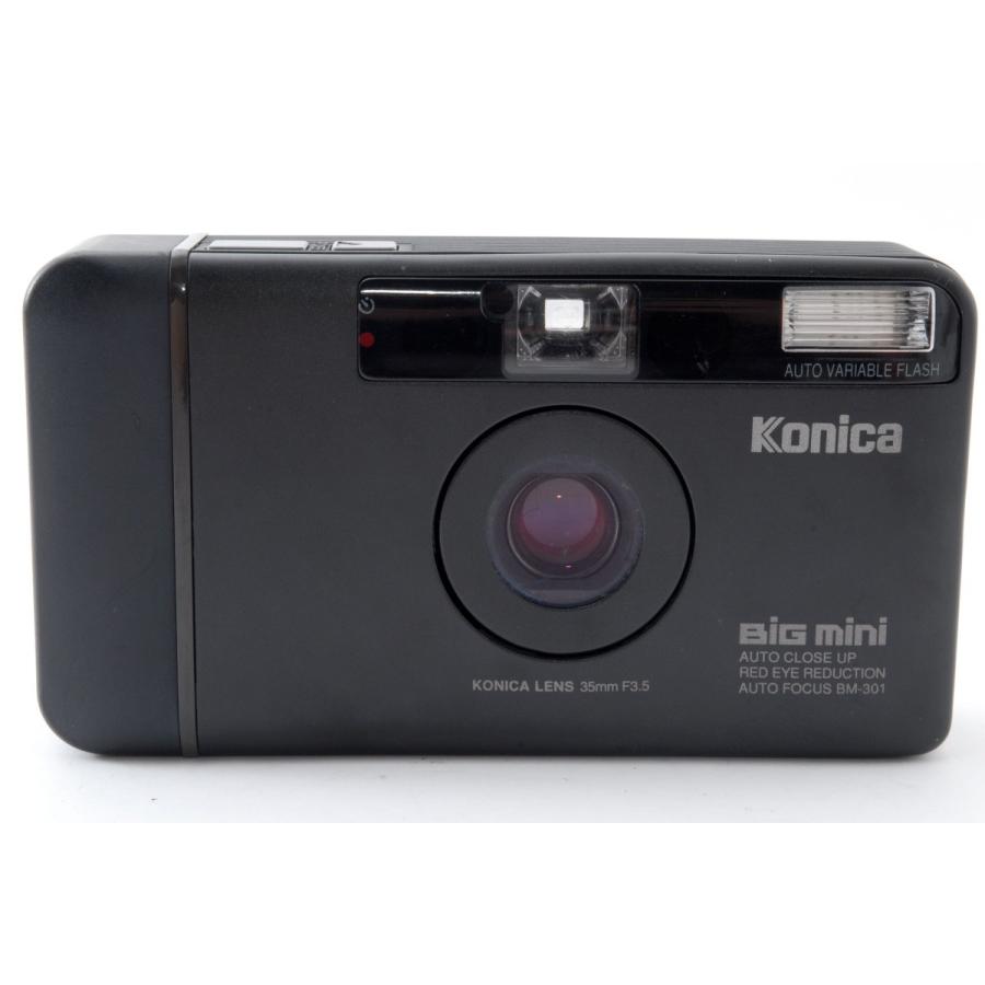 評価☆コンパクトフィルムカメラ☆ コニカ KONICA BM-301ブラック BiG