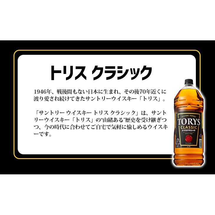 サントリー トリス クラシック 4L 4000ml ジャパニーズ ウイスキー 37度 正規品 大容量 業務用 送料無料｜enokishouten｜03