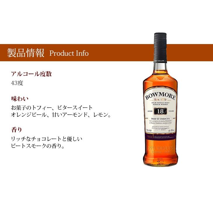 ボウモア 18年 ディープ&コンプレックス 700ml シングルモルト ボウモア 18年 ディープ&コンプレックス 700ml シングルモルト