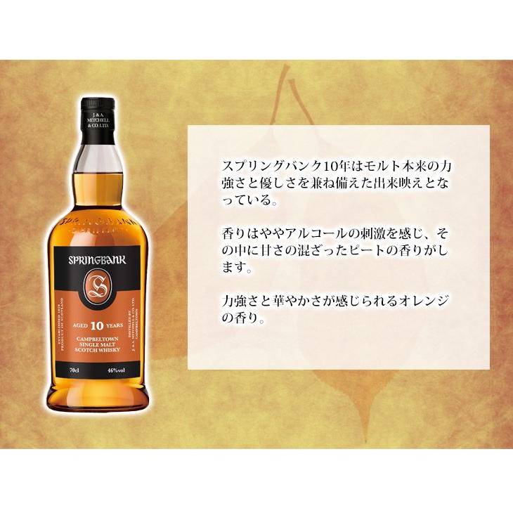 スプリングバンク 24日(日)・25日(月)は店内全品+2% 10年 700ml