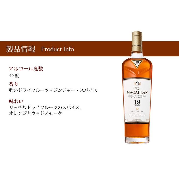 ザ・マッカラン ザ マッカラン 18年 700ml シングルモルト ウイスキー