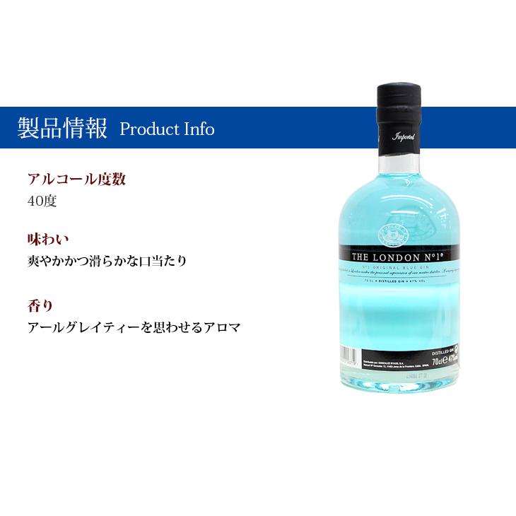 ブルージン　THE LONDON N°1 ジン 2本セット ロンドンナンバーワン（THE LONDON Nº1） プレミアムオリジナルブルー