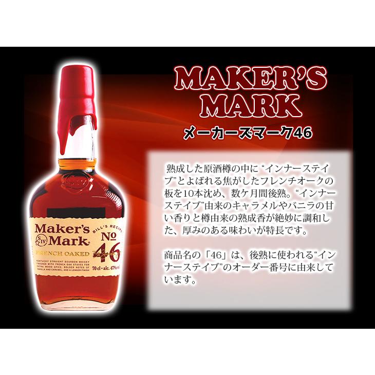 Maker's Mark メーカーズマーク 46 700ml バーボン ウイスキー Maker's Mark メーカーズマーク 46 700ml バーボン ウイスキー