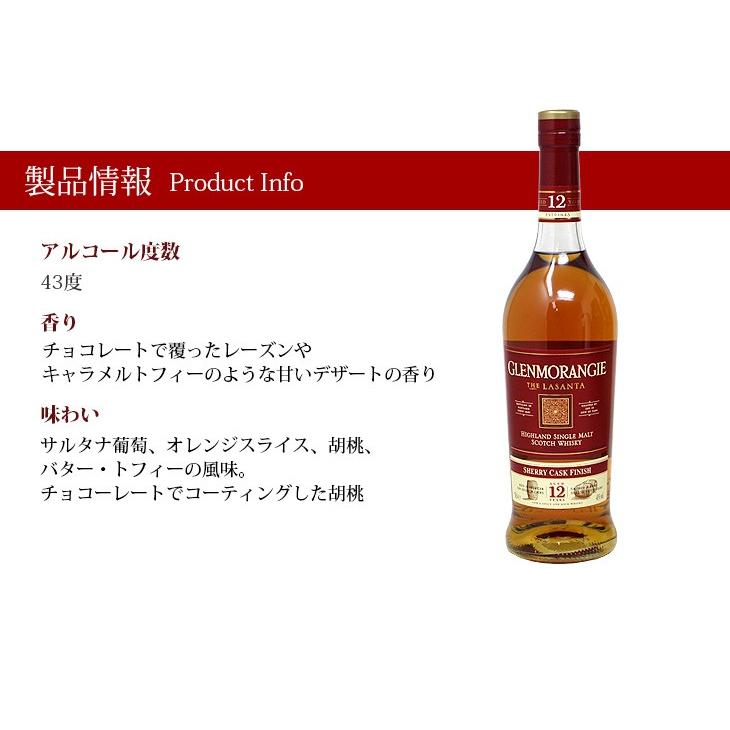 グレンモーレンジィ ラサンタ 12年 700ml シングルモルト ウイスキー 43度 正規品 箱付 送料無料｜enokishouten｜07