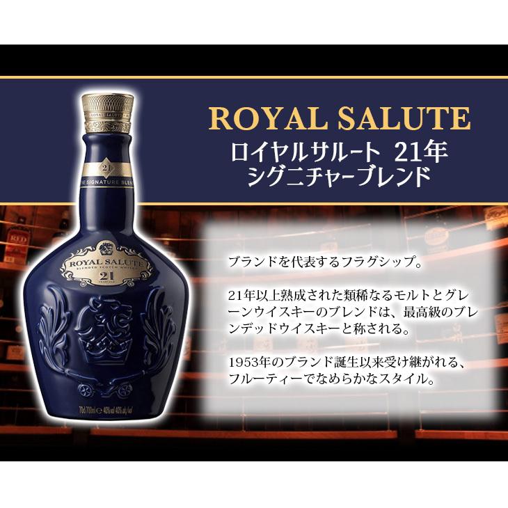 ロイヤルサルート 21年 シグネチャー ブレンド 青ボトル 700ml ロイヤルサルート 21年 シグネチャー ブレンド 青ボトル 700ml