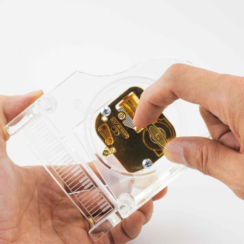 クラシックオルゴール ガラスケース付き ガラスBOXバラ柄オルゴール - オルゴールのプレゼントならホールオブ