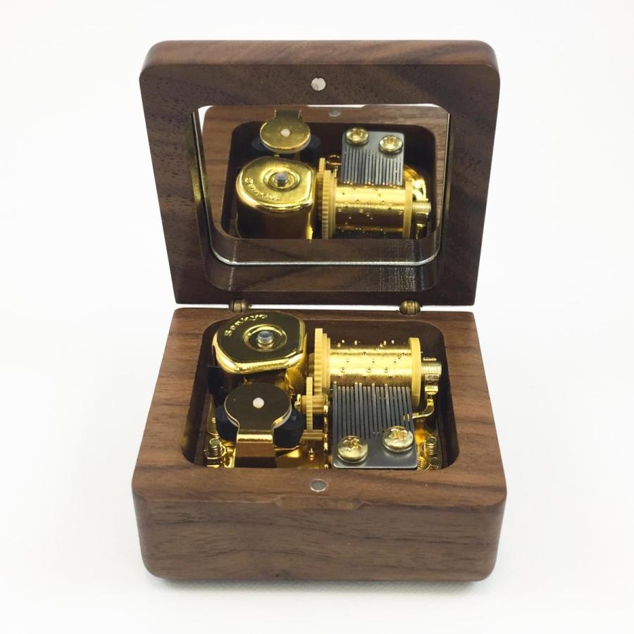 18弁オルゴール用 スクエアウォルナットケース |  | 02