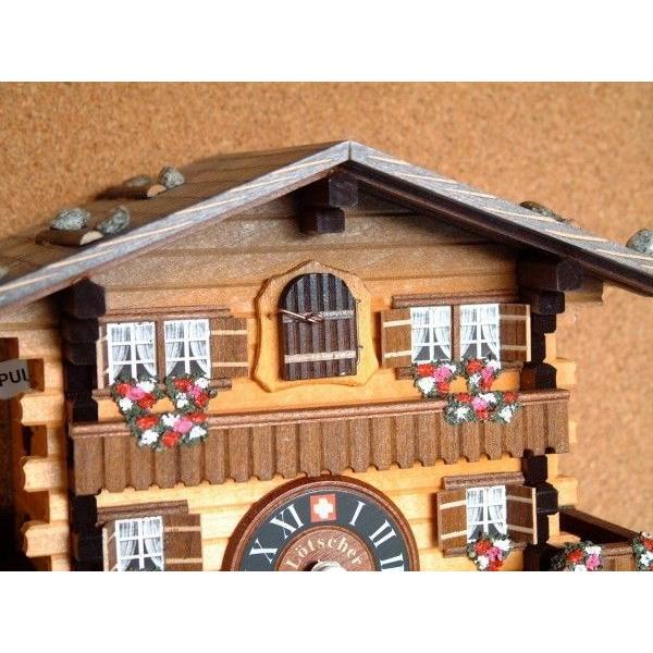 レッチャー・カッコー時計　ブリエンツの山小屋　アンバー_2