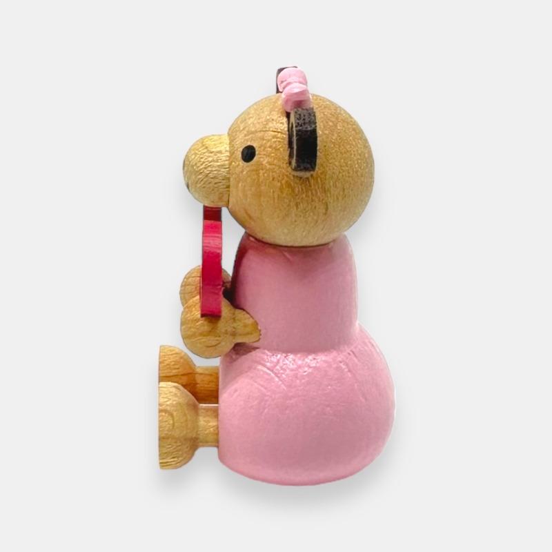 Mサイズ＊クマとハート 【wooderful life DIYオルゴールオブジェ