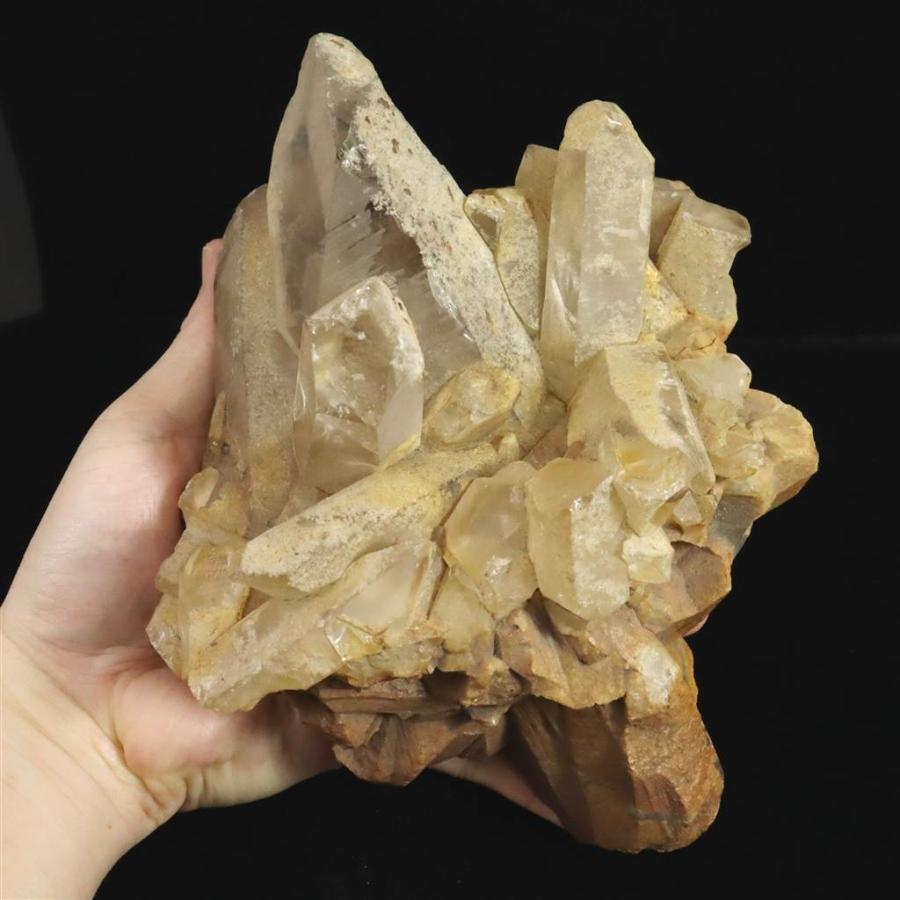 山梨県黒平水晶峠産 水晶クラスター 1756g 【榎本通商11106】 : 榎本