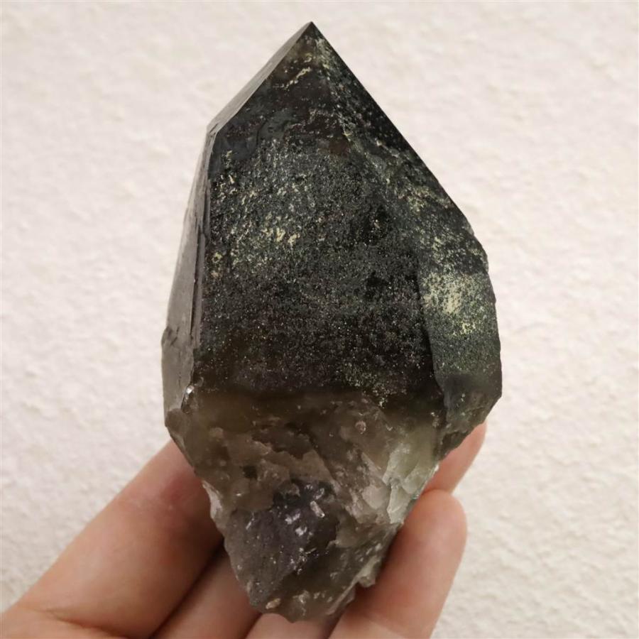 岐阜県中津川市蛭川産 黒水晶（モリオン）原石 カテドラル レコード