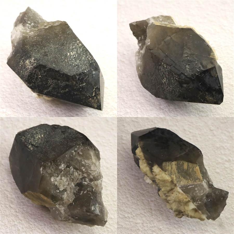 岐阜県中津川市蛭川産 黒水晶（モリオン）原石 カテドラル レコード