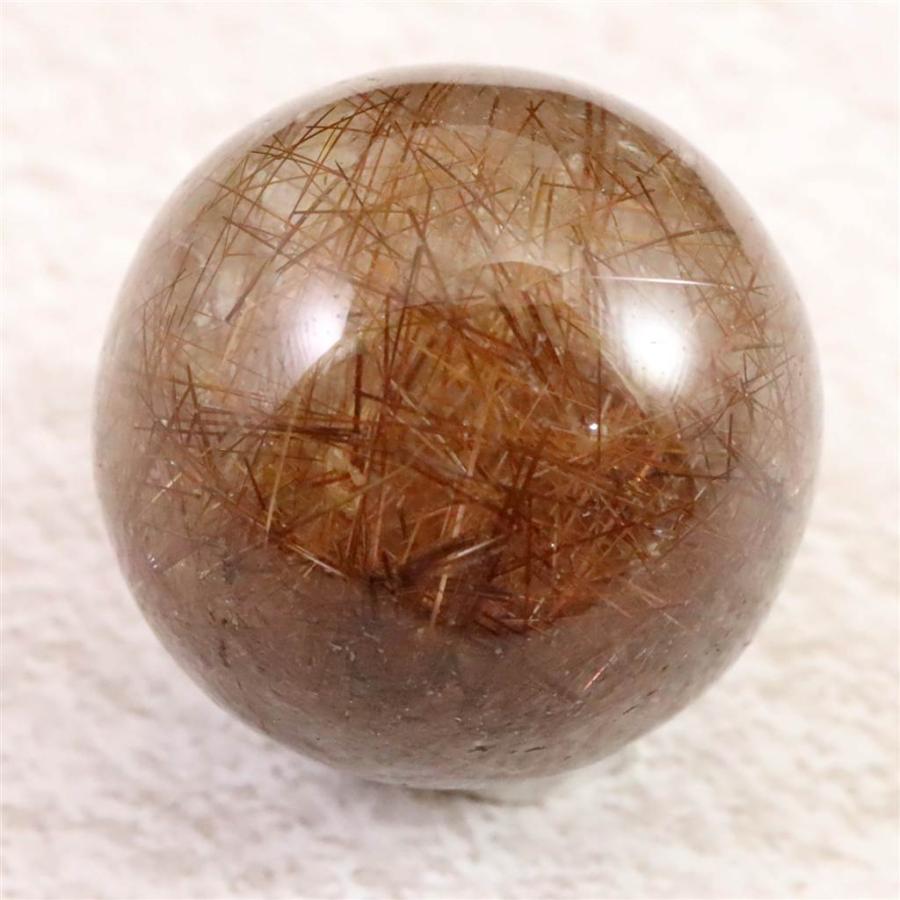 レッドブロンズルチルクォーツ 25mmスフィア 23.4g 【榎本通商12856