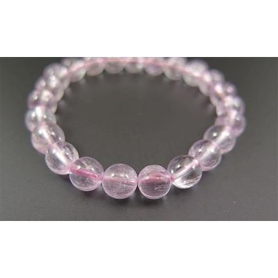 クンツァイト 8.0mm玉ブレスレット(4Aグレード）【132787a】 クンツァイト 0mm玉ブレスレット 4Aグレード 132787a