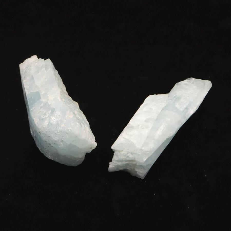 ヒマラヤ スカルドゥ産 アクアマリン 原石 2個セット 69.2g 【榎本通商