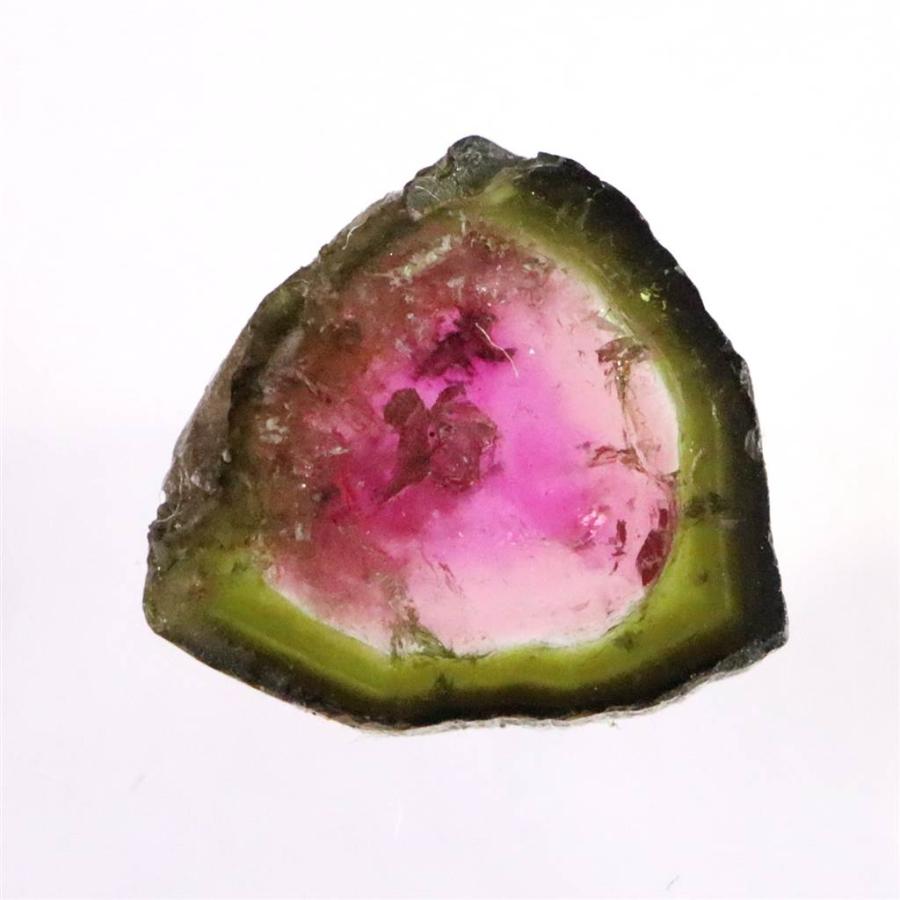 【ブラジル産】ウォーターメロントルマリン ウォーターメロントルマリン 原石スライス ブラジル産 3.73ct 【榎本
