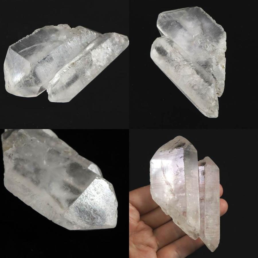 総重量1400g！アイスクリスタル（蝕像水晶）ニルヴァーナクォーツ ヒマラヤ産アイスクリスタル ニルヴァーナクォーツ 蝕像水晶 ツイン DT