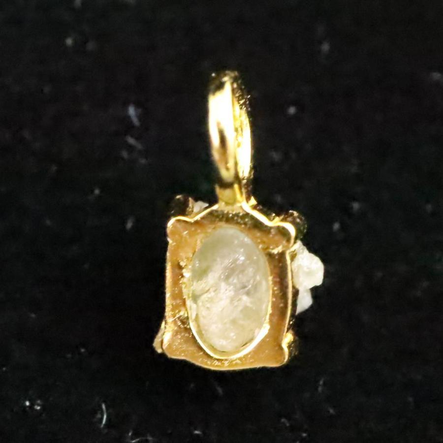 天然 グレー ダイヤモンド 原石 ペンダントトップ 0.29g 【榎本通商