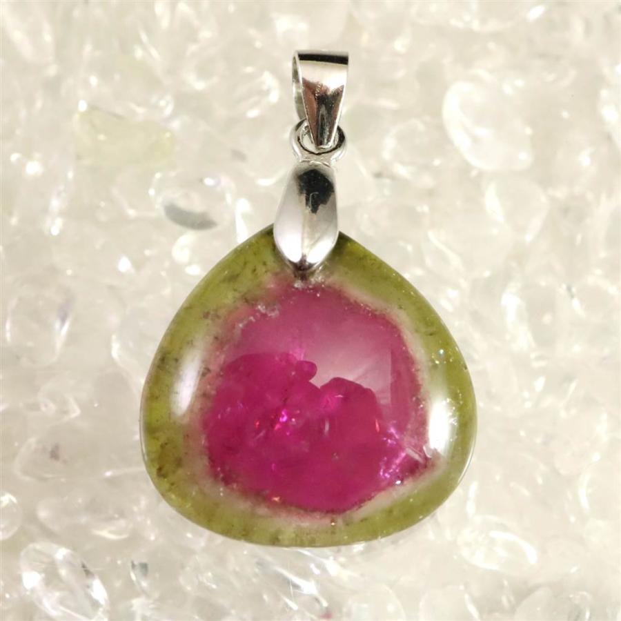 ウォーターメロントルマリン ティアドロップ型 ペンダントトップ 3.6g