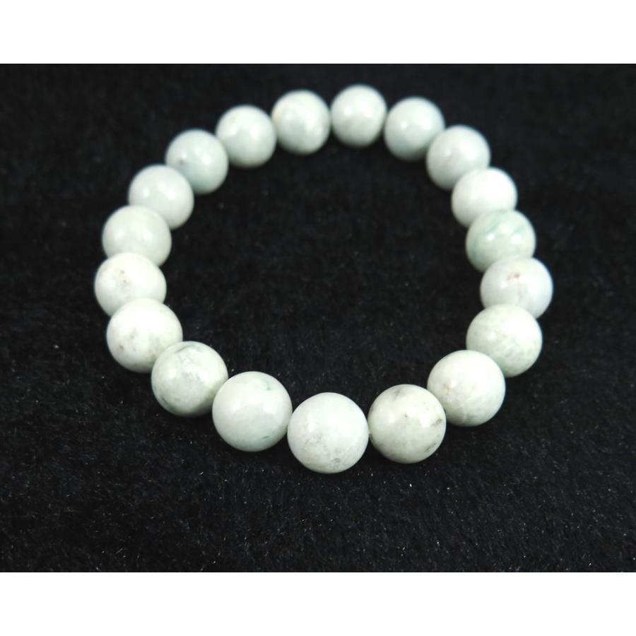 糸魚川翡翠 ひすい 青緑 10mm玉ブレスレット 35.3g 産地証明書付