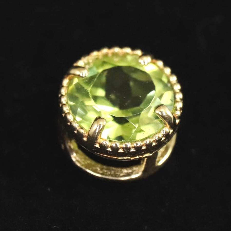 K18 13mmアミュレット チャーム ティアドロップ 18金イエローゴールド