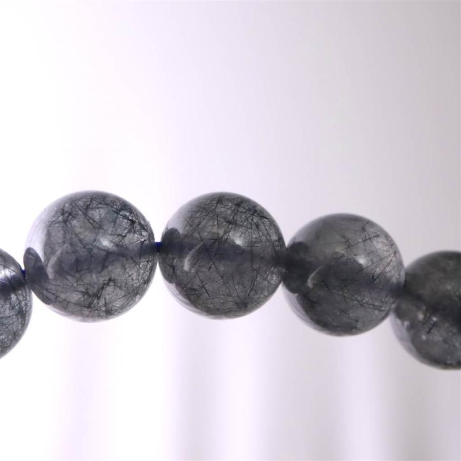 インディゴライト （ブルー トルマリン 入り 水晶） 8.5mm玉