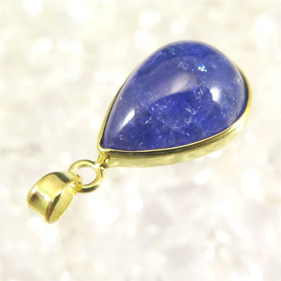 タンザナイト（3A） 18mmペアシェイプ ペンダントトップ 18KGP 4.7g　 【榎本通商25539】 タンザナイト 本商品は