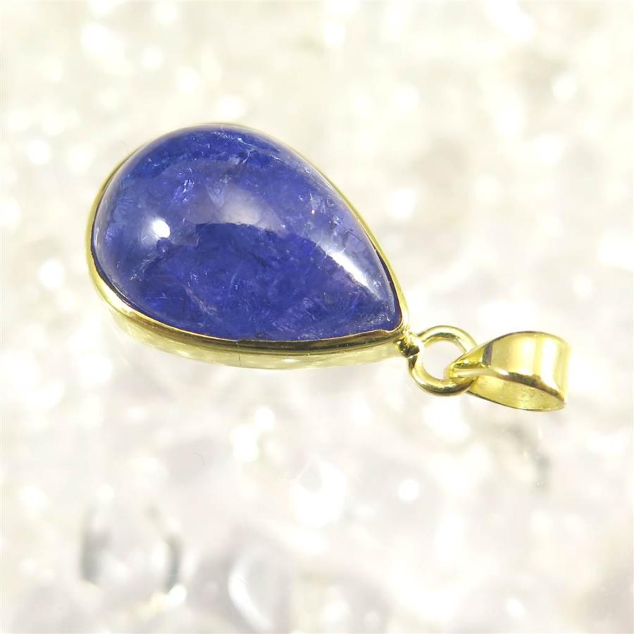 タンザナイト（3A） 18mmペアシェイプ ペンダントトップ 18KGP 4.7g　 【榎本通商25539】 タンザナイト 本商品は