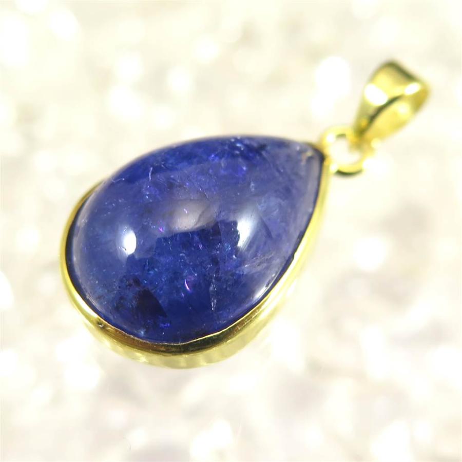 タンザナイト（3A） 18mmペアシェイプ ペンダントトップ 18KGP 4.7g　 【榎本通商25539】 タンザナイト 本商品は