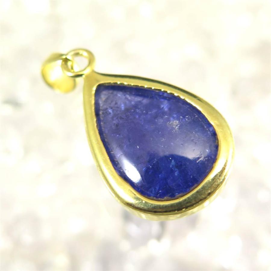 タンザナイト（3A） 18mmペアシェイプ ペンダントトップ 18KGP 4.7g　 【榎本通商25539】 タンザナイト 本商品は