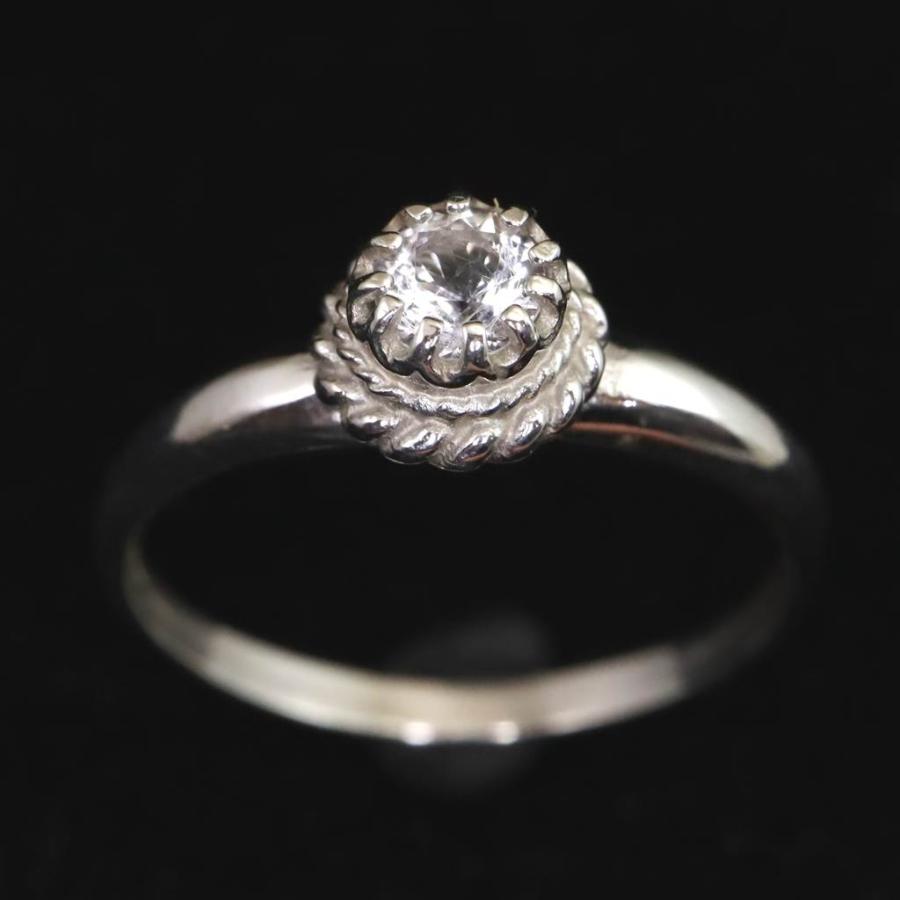 H＆E社 アゼツライト(AZOZEO) 5mmラウンド リング 16号 証明書付 現品