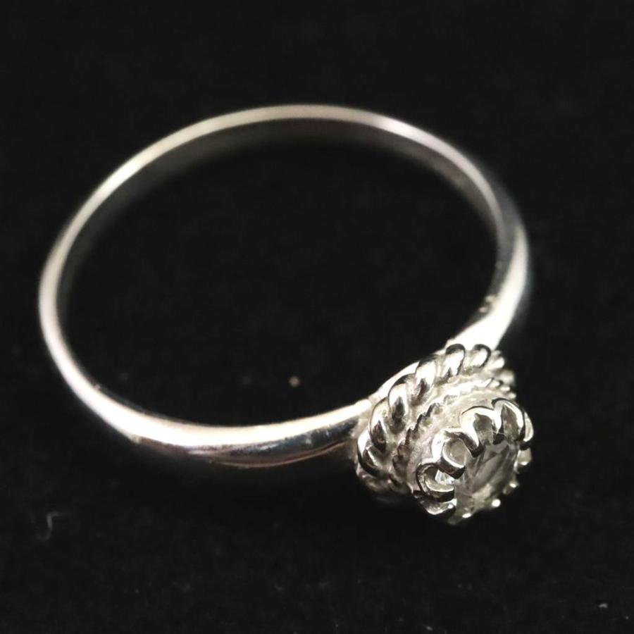 H＆E社 アゼツライト(AZOZEO) 5mmラウンド リング 16号 証明書付 現品