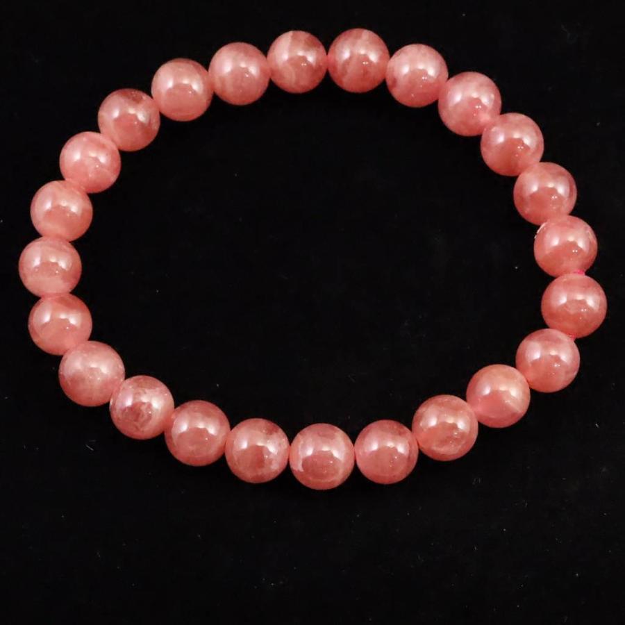 インカローズ アルゼンチン産 4A 7.5mm玉ブレスレット 20.6g 【榎本