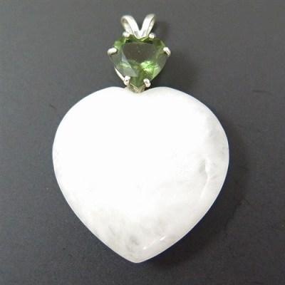 アゾゼオ アゼツライト\u0026モルダバイト\u0026アメジスト ペンダントトップ H\u0026E