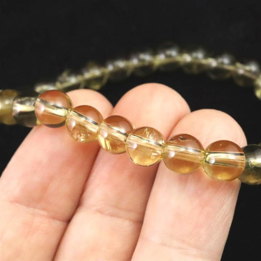 シトリン　ブレスレット【非加熱】 シトリンブレスレット 非加熱シトリン - メルカリ