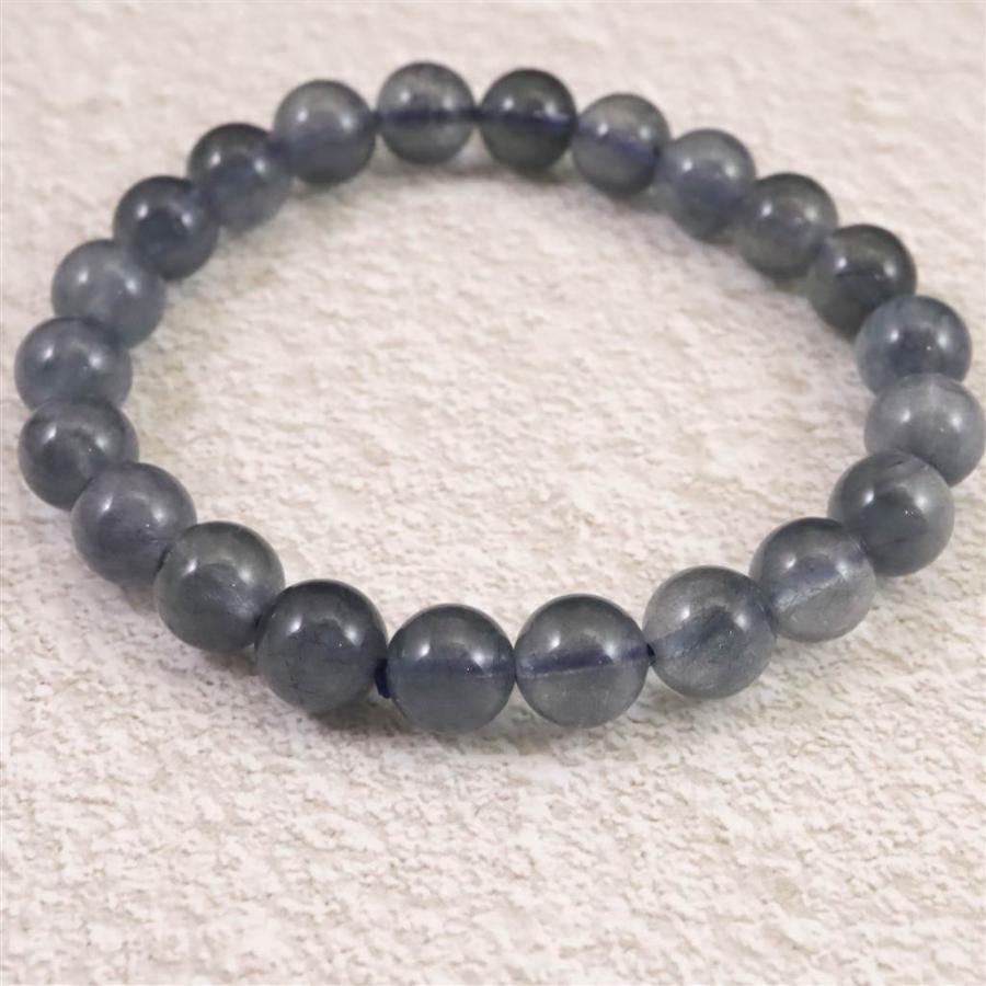 インディゴライト （ブルー トルマリン 入り 水晶） 8.5mm玉