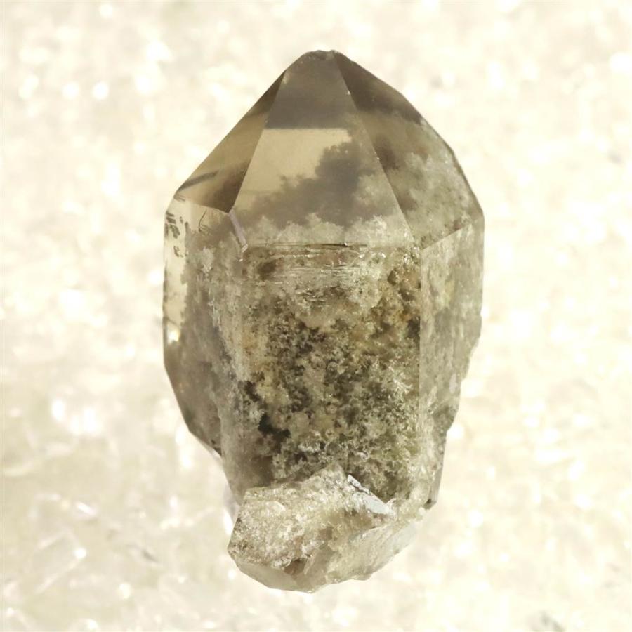 ブラジル産 ガーデンクォーツ 庭園煙水晶 38mmポイント原石 24.0g