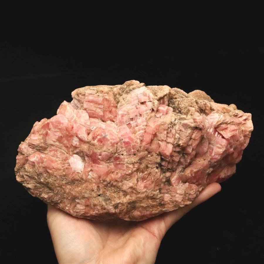 北海道 稲倉石鉱山インカローズ ロードクロサイト  21cm原石 3.7kg 【榎本通商43984】の画像