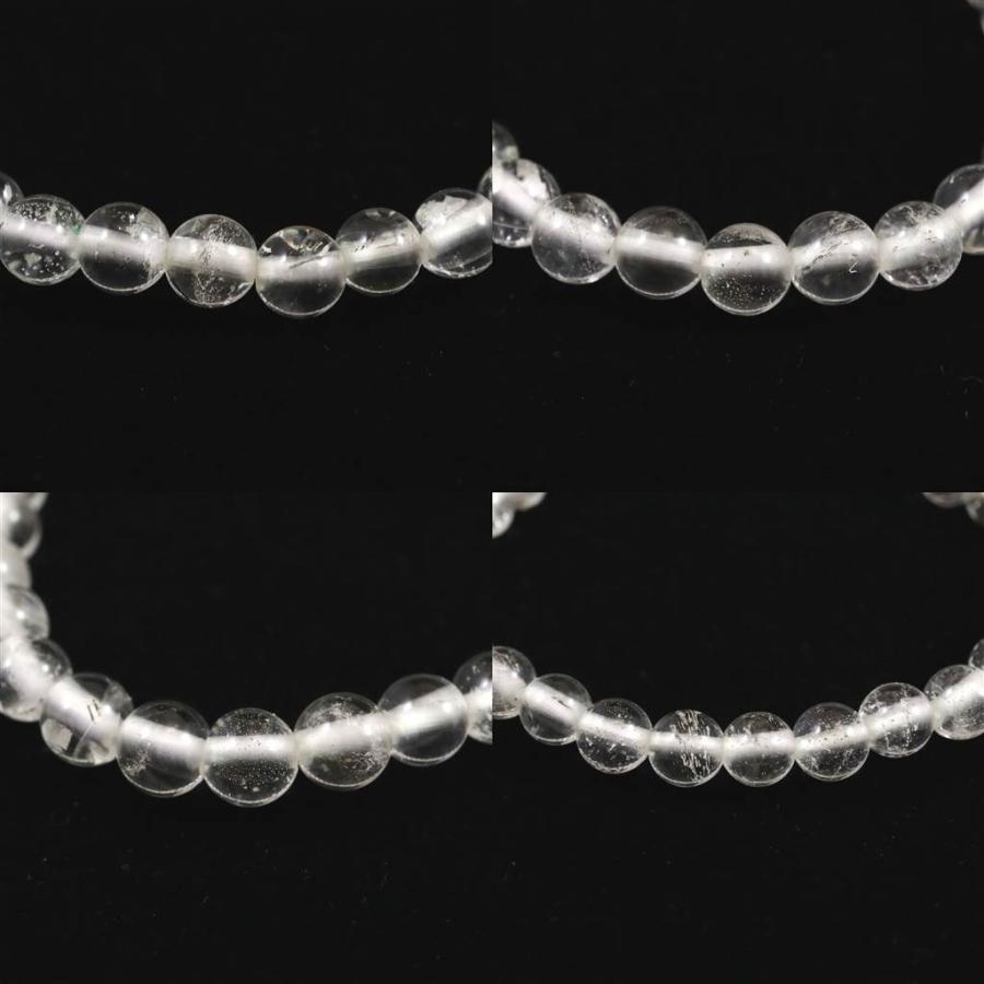 ネパール ヒマラヤ山脈 アンナプルナ産 水晶 6ミリ玉 ブレスレット