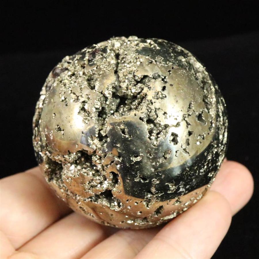 高品質　パイライト　スフィア　ペルー産 高品質]ペルー産パイライト丸玉/スフィア約4.6cm（黄鉄鉱