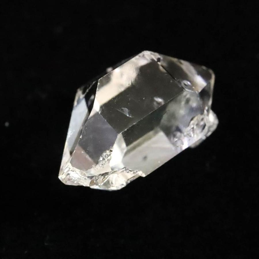 米国NY州産 ハーキマーダイヤモンド AAA+ 15mm原石 結晶 1.4g 【榎本通商47078】