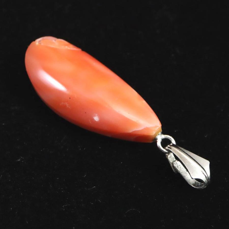 宮古島産 天然 宝石珊瑚 桃色サンゴ ペンダントトップ 2.70g