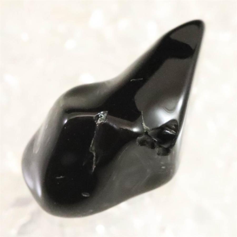 隠岐の島 黒曜石 21mm原石 磨き ディレクトリカード付 2.7g 【榎本通商