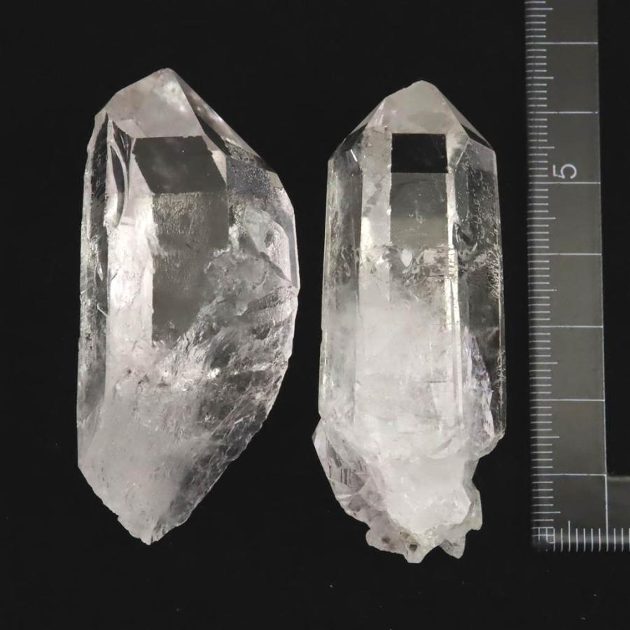 トマスゴンサガ産　大ぶりポイント　水晶原石　ブラジル　天然石 ブラジル トマスゴンサガ産 水晶 原石 2本セット 97g 【榎本通商54594