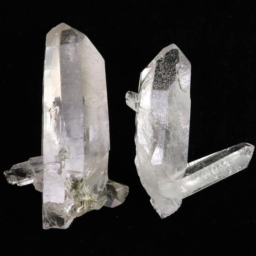 ブラジル トマスゴンサガ産 水晶 原石 ユニコーン 2本セット 70g 