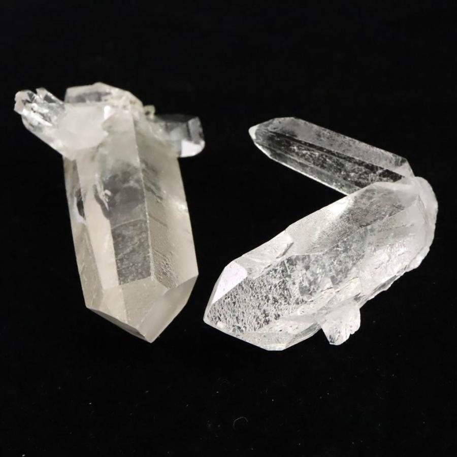 ブラジル トマスゴンサガ産 水晶 原石 ユニコーン 2本セット 70g 